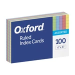 Oxford Ruled Index Cards, 4" 6", Assorted Colors, 100,. Fixed Price $11.62.