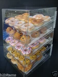 Ds-acrylic Pastry Bakery Donuts Bagels Cookie Display Case W/trays Cupcake. Fixed Price $194.95.