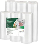 Bonsenkitchen Vacuum Sealer 3 Rolls 8 IN*20 + 11 Ft, Clear. Fixed Price $25.63.