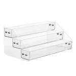 Acrylic Spice Rack, Tiered Shelf Seasoning Organizer For Counterto.... Fixed Price $32.99.