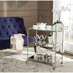 Safavieh Aurelius Bar Cart Silver / Mirror. Fixed Price $256.99.