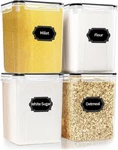 Hkj Chef 4 Pack Large Airtight Food Storage Containers With Lids (5.2L / 176OZ),. Fixed Price $29.90.