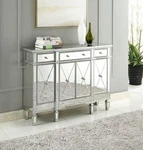Elegant Lighting MF6-1111 Drawer Door Cabinet 48" X 14" 36" Silver. Fixed Price $812.00.
