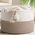 Goodpick 65L Large Storage Basket 19.7"X12.6", For Blankets Living Roo.... Fixed Price $43.27.