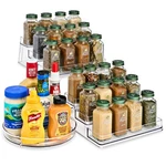 Sorbus Acrylic Spices Organizer For (2 Pack) And 9-INCH Lazy Turntable. Fixed Price $47.99.