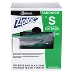 Sandwich Bags, Resealable, 1.2 Mil, 6-1/2"X6" 500/CT, Clear. Fixed Price $25.30.