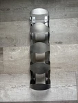 Vintage Discontinued Ikea Vurm Wine Rack Stainless Steel 4 Bottle Wall Mount. Fixed Price $24.99.