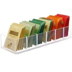 Vocmugy Tea Bag Organizer, Acrylic Holder, Clear 6 Compartment,. Fixed Price $15.62.