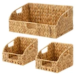 Storageworks Water Hyacinth Pantry Baskets, Wicker With Built-in. Fixed Price $74.76.