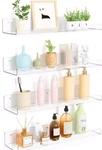 Upsimples 2 Pack Acrylic For Wall Storage, 15" Floating Bookshelves. Fixed Price $15.00.