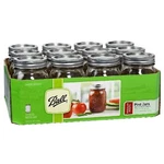 Ball Mason With Lid - Regular Mouth 16 Oz By Jarden (packs Of 12). Fixed Price $63.37.