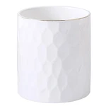 Kitchen Utensil Holder, Large Ceramic Cooking With Gold Line M.... Fixed Price $32.85.