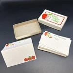 Vintage Blank Unused 29 Double Recipe Cards Apples Here What Cookin Current. Fixed Price $14.96.