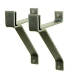 Enclume Wall Brackets 8" Handcrafted Hammered Steel For Roll End Bar (set Of 2). Fixed Price $151.79.