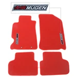 For 02-06 Acura Rsx Red Floor Mats Front & Rear Nylon Carpets W/ White Mugen. Fixed Price $62.99.