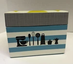 Recipe Box Cr Gibson Kitchen Gear Design With 4 X6 Cards & Dividers Nos. Fixed Price $17.99.