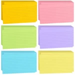 Tecmisse 1200 Pcs Ruled Index Cards, 3X5 Inches Colorful Bulk, He.... Fixed Price $31.11.