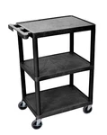Luxor Multipurpose Storage Utility Cart 3 Shelves Structural Foam Plastic -. Fixed Price $137.16.
