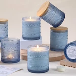 Darjen 8 Pack Blue Jars For Making Candles- 14 Oz Empty Glass M.... Fixed Price $40.87.