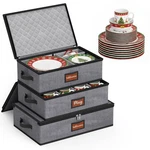 Misslo Large Capacity China Storage Containers Hard Shell Plate Conta.... Fixed Price $67.39.