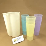 Vintage Tupperware Bundle #129 Qt Pitcher #107 16 Oz Tumblers. Fixed Price $19.79.