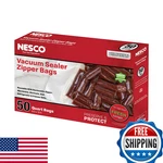 Nesco Vacuum Sealer Quart Zipper Bags Count VSBQ-Z50. Fixed Price $41.74.