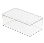 Zexalor Clear Plastic Storage Bin With Lid, Makeuo Medium, Transparent. Fixed Price $26.11.