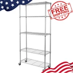 Seville Classics Ultradurable 5-TIER Nsf Steel Wire Shelving, 36"WX14"DX76"H. Fixed Price $79.99.