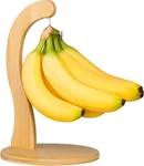 Golden Nature Banana Holder W/ Hanging Hook, Rustic Wooden Grape Stand For Kitch. Fixed Price $21.92.