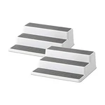 Copco Grey Non-skid 3-TIER Spice Rack Organizer For Pantry, 2-PACK, 10-INCH. Fixed Price $24.45.