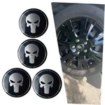 Ijuicy Car Wheel Center Hub Cap Cover, Metal Scratch-proof 4 Pcs Black #skull. Fixed Price $11.98.