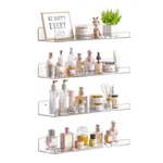 Upsimples Acrylic Shelves For Bathroom Storage, 15" Floating Wall. Fixed Price $30.63.