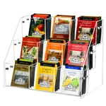 Acrylic Tea Bag Organizer - 3 Tier Storage Box For Kitchen, Office, Countertop D. Fixed Price $21.99.