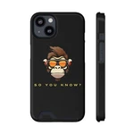 Funny Monkey So You Know Iphone Case With Card Holder. Fixed Price $22.00.