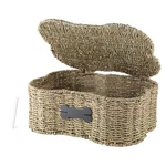 Morezi Dog Basket With Lid, Bone Design - Great For Organizing Pet Toys. Fixed Price $52.59.