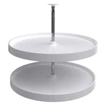Rev-a-shelf 28'' Lazy Susan Full-circle Polymer Two-shelf, White, 2062-28-11-1. Fixed Price $77.99.