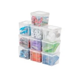 Iris Usa Vertical Plastic Flip Top Storage Containers Bins With Small - 10 Pack. Fixed Price $32.39.