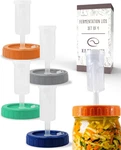 Mason Jar Fermentation Lids - Easy To Use Fermenting For Wide Mouth. Fixed Price $22.99.