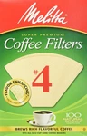 Melitta Cone Coffee Filters, Natural Brown #4, 300 Count (pack 3). Fixed Price $32.11.
