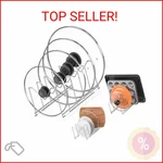 Hztint 3 Pack Pot Lid Organizer For Cabinet, Stainless Steel Rack With. Fixed Price $22.34.