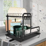 Drying RACK,16.5 * 11.8 13.6'' 2 Tier Over The Sink Dishrack Strainer,.... Fixed Price $42.42.