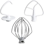 Funmit Mixers Accessories K45WW Wire Whip K45DH Dough Hook K45B White/silver. Fixed Price $37.84.