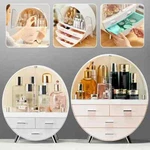Organizer Makeup Cosmetic Storage Box Rack With Drawer, Elegant Display Cabinet. Fixed Price $73.90.
