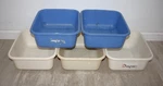 Vintage Rubbermaid Plastic Dish Pan 2951 11.4 Quart Washing Basin Lot/set Of. Fixed Price $74.95.