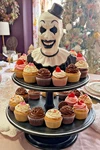 Large Horror The Clown 2-TIER Cupcake & Cookie Display Stand 17 Party Tray. Fixed Price $57.00.
