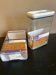18.6 Cup Flip-tite Container Food Cereal Storage (set Of 2) Better Homes Gardens. Fixed Price $24.00.