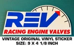 Rev Racing Engine Valves Vintage Original Vinyl Decal Sticker Performance-nhra. Fixed Price $9.43.