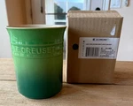 Le Creuset Stoneware 1 Liter Utensil Crock Holder Bamboo Green. Fixed Price $54.99.
