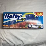 Hefty Onezip Gallon Freezer Bags 25CT Unopened 2003 Thickest Value Pack. Fixed Price $17.99.