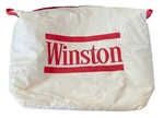 Vintage Winston Insulated Tote Bag Cigarettes Advertising White Zippered. Fixed Price $14.00.